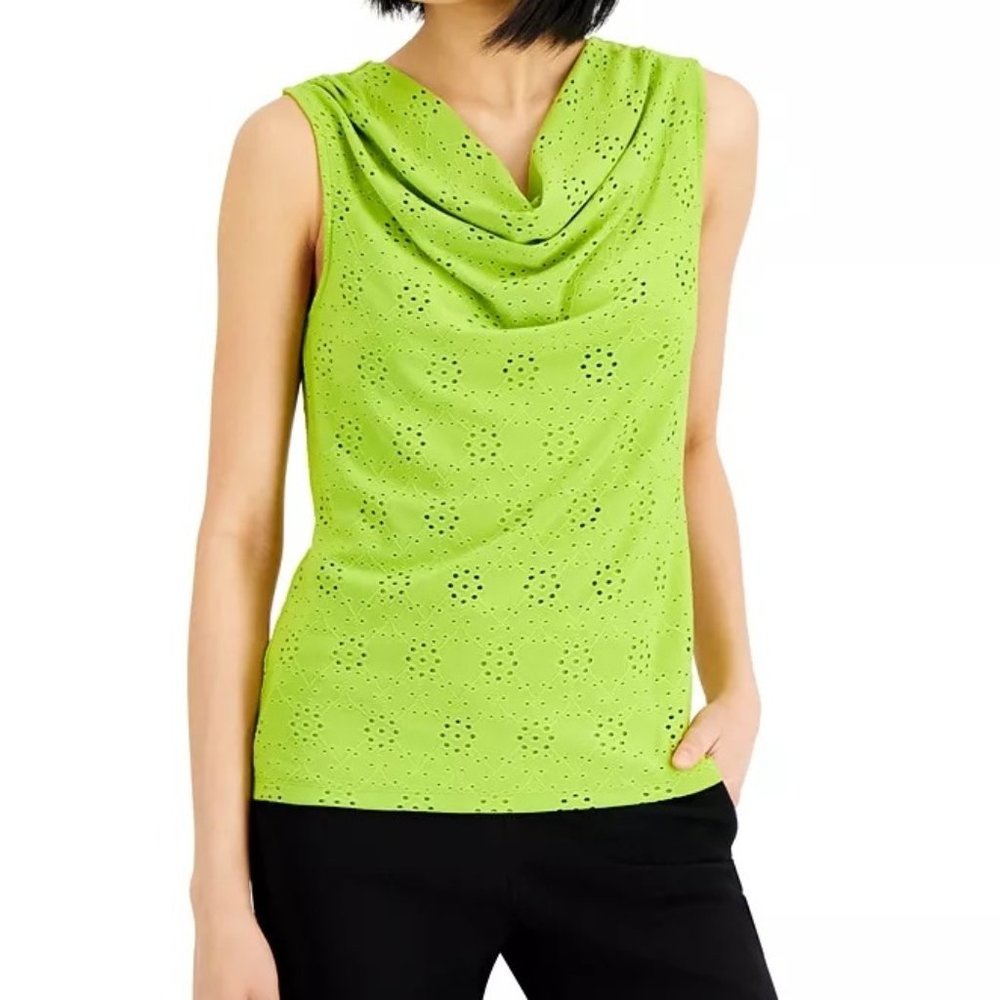 Kasper Women's Sleeveless Cowl-Neck Top